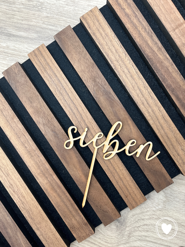 Caketopper | Kuchentopper "Zahl ausgeschrieben" - einzeln oder im Set