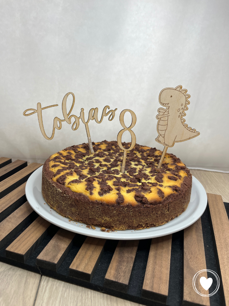Caketopper | Kuchentopper "Zahl geschwungen" - einzeln oder im Set