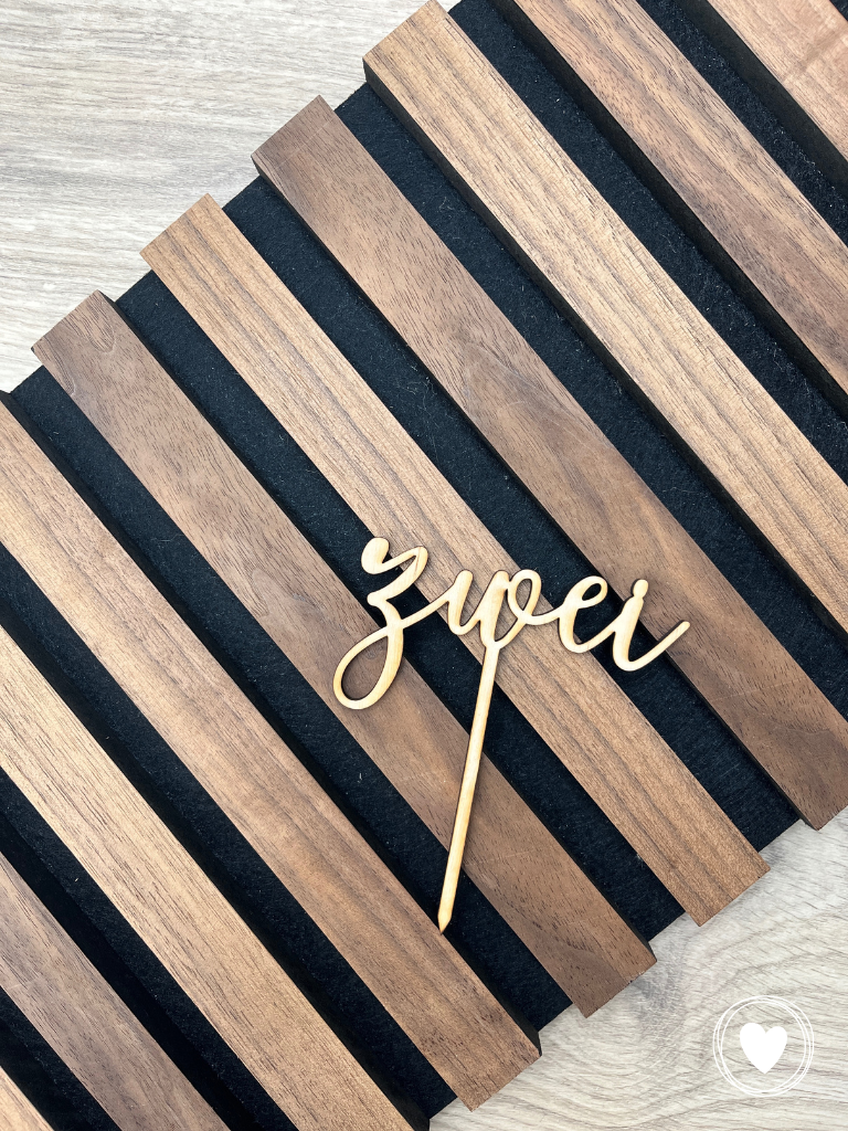 Caketopper | Kuchentopper "Zahl ausgeschrieben" - einzeln oder im Set