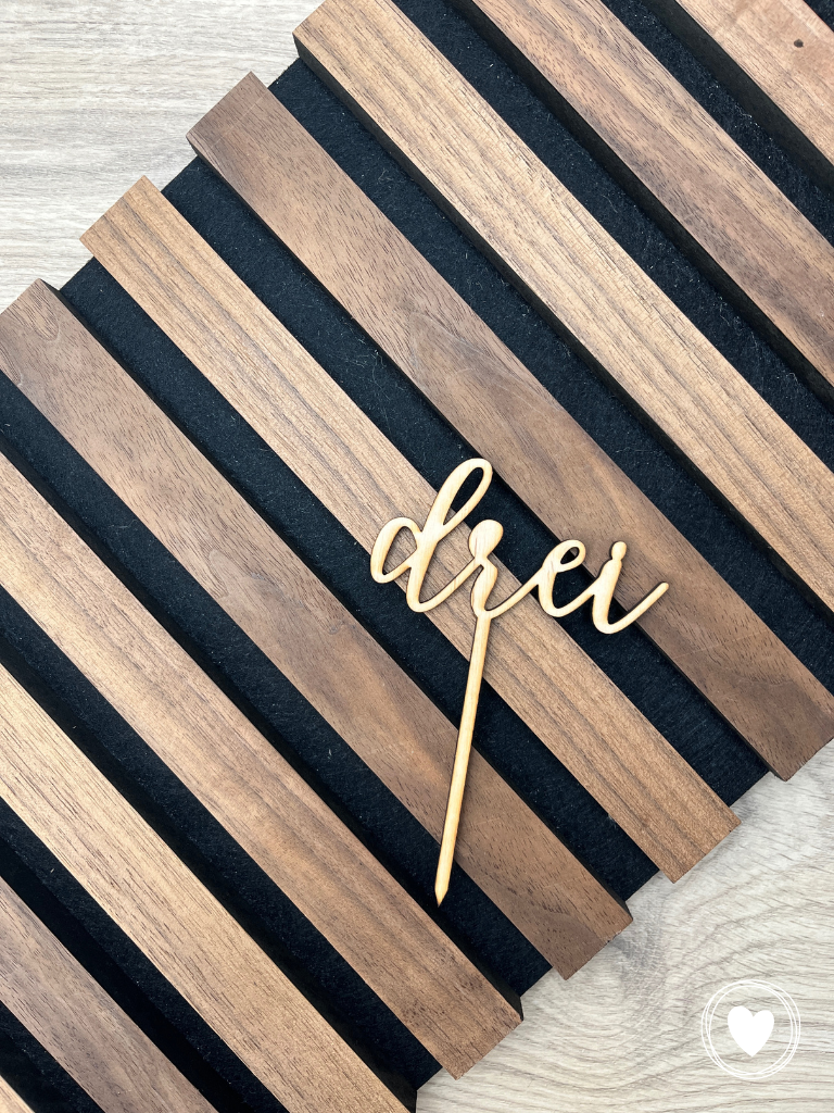Caketopper | Kuchentopper "Zahl ausgeschrieben" - einzeln oder im Set