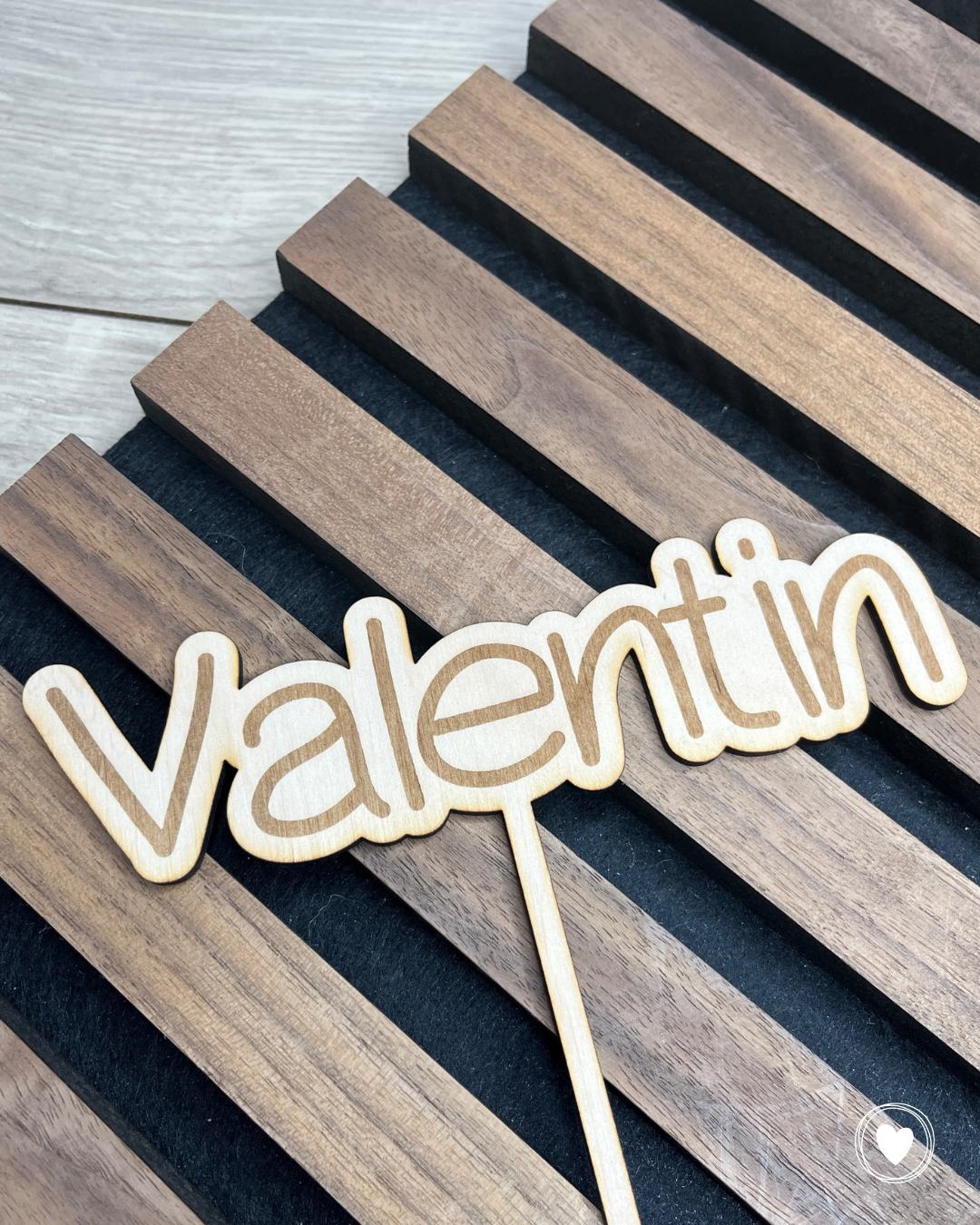 Caketopper | Kuchentopper "Name graviert" personalisiert