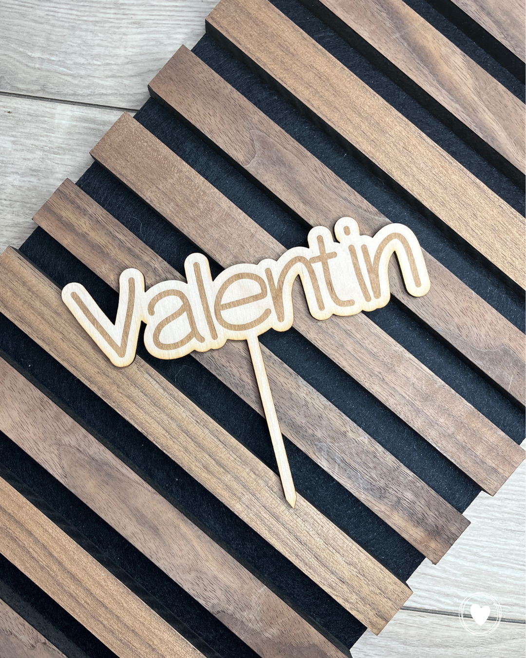 Caketopper | Kuchentopper "Name graviert" personalisiert
