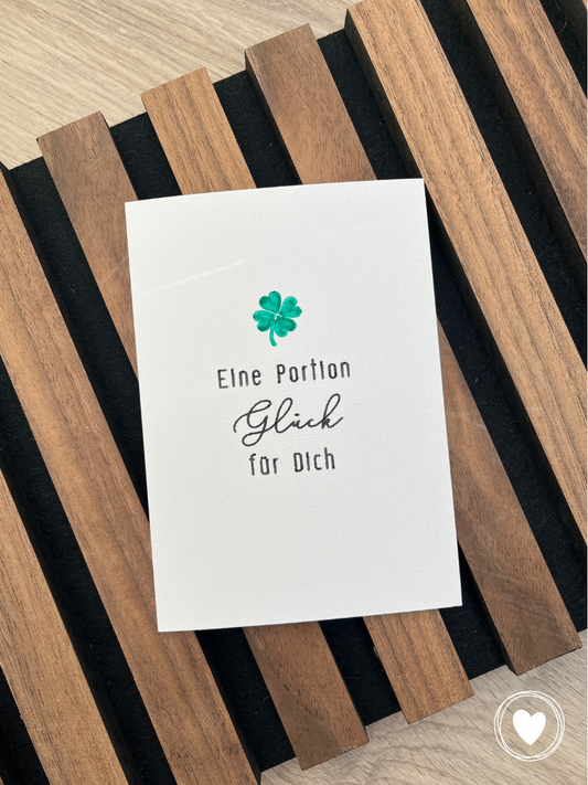 Postkarte "Portion Glück"