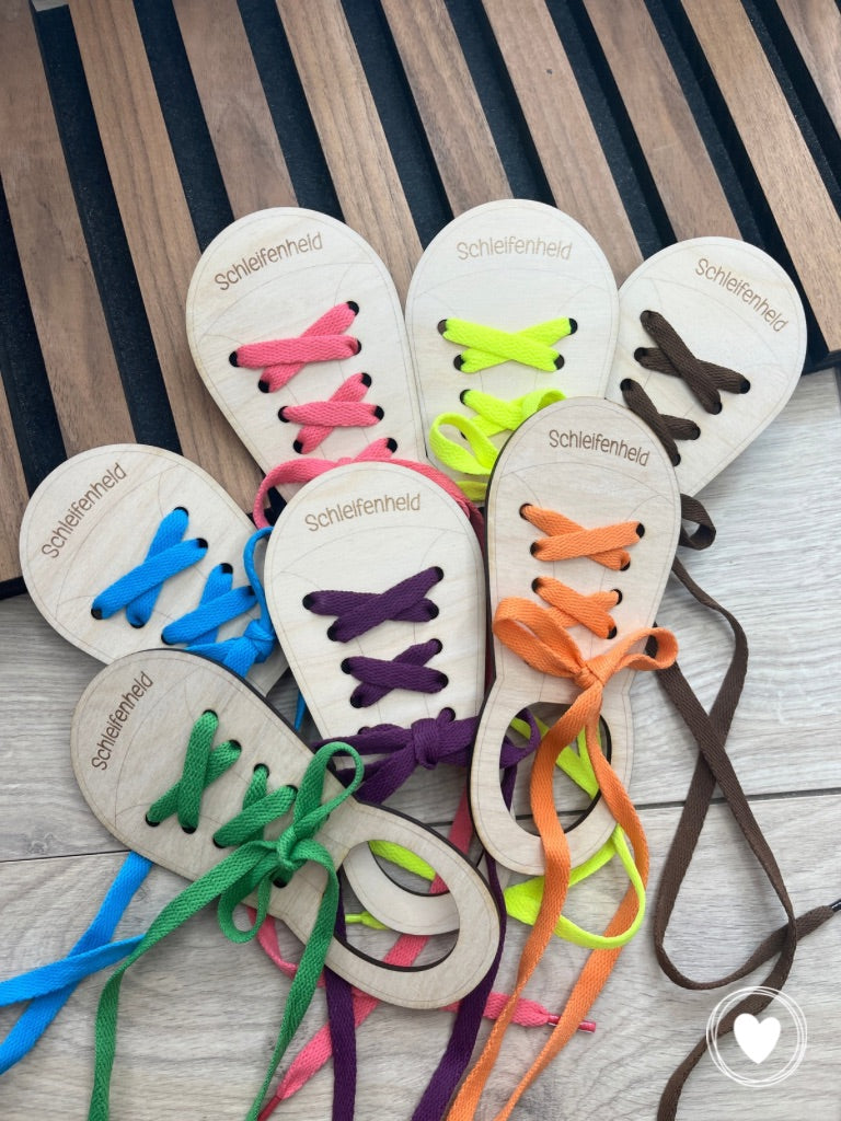 .Einschulung - Schleifenheld, Schuhe binden lernen