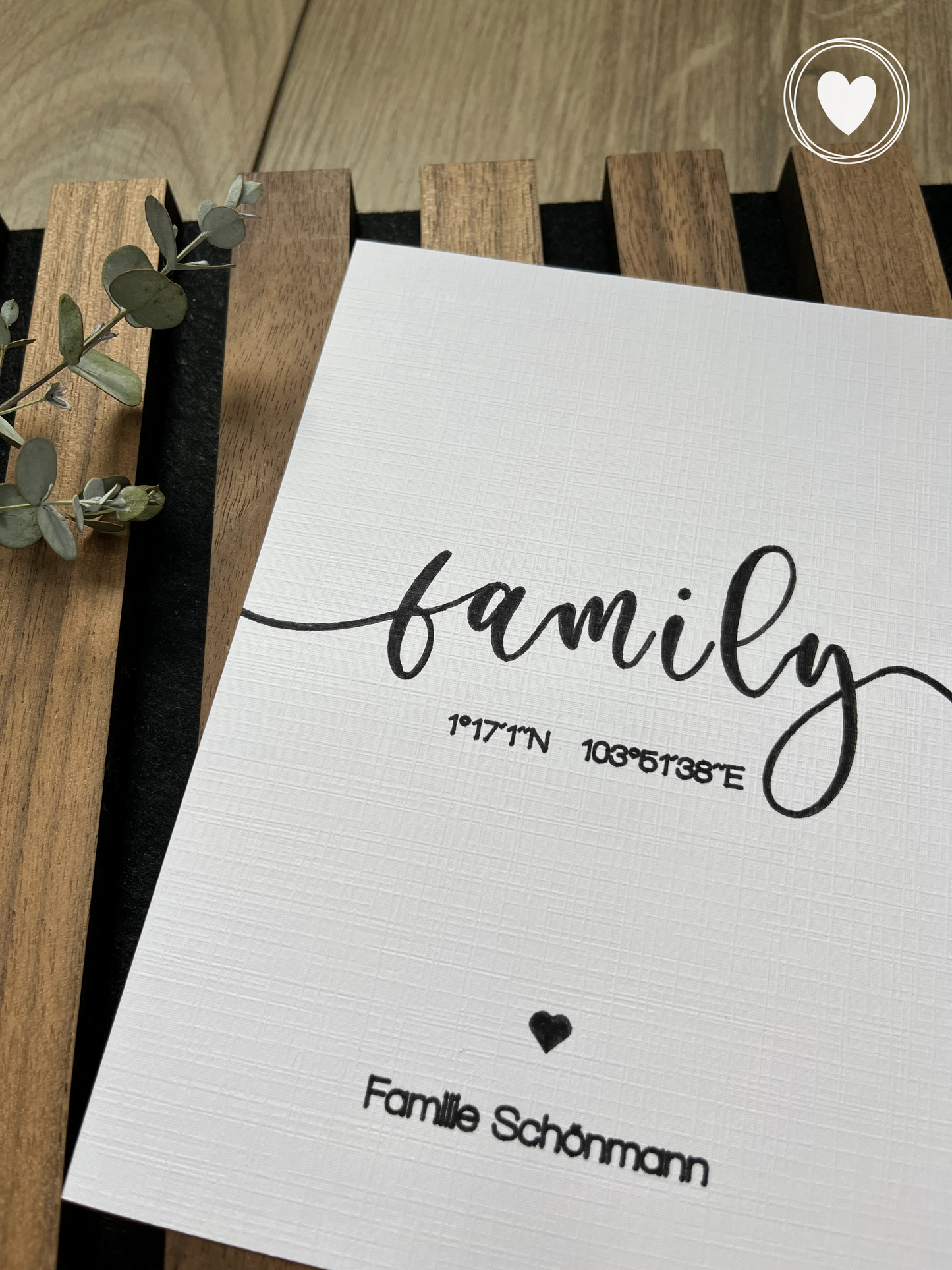 Personalisiertes Poster | Karte "family"