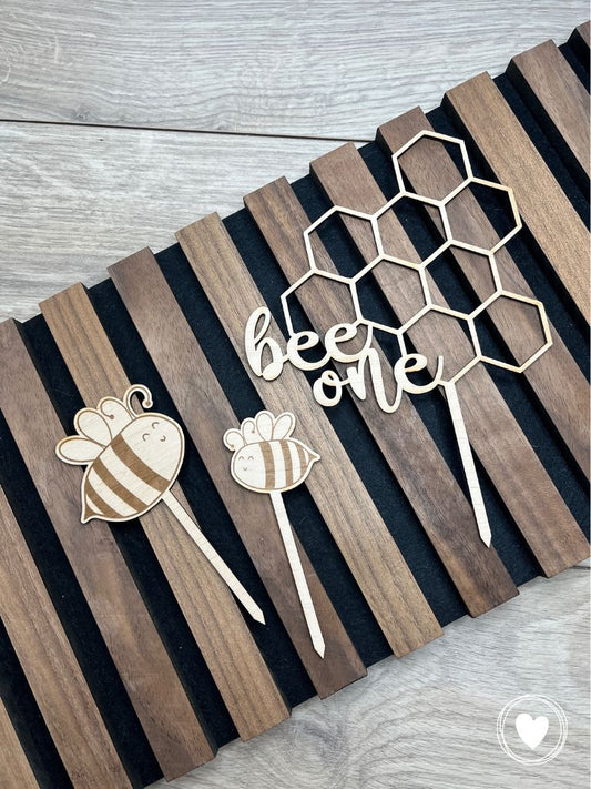 Caketopper | Kuchentopper "bee one" - 1. Geburtstag