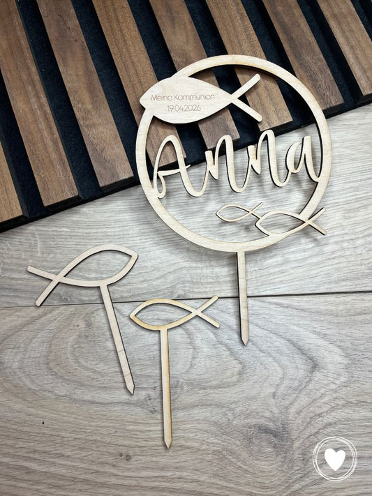 .Kommunion - Caketopper | Kuchentopper "Meine Kommunion" - personalisiert