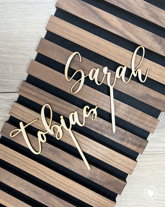 Caketopper | Kuchentopper "Name Outline" personalisiert