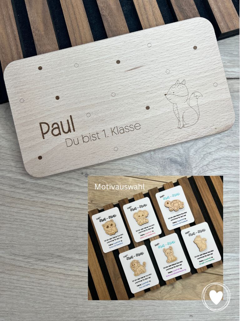 .Einschulung - Frühstücksbrett | Vesperbrett mit unterschiedlichen Motiven und wahlweise individuellem Namen personalisiert