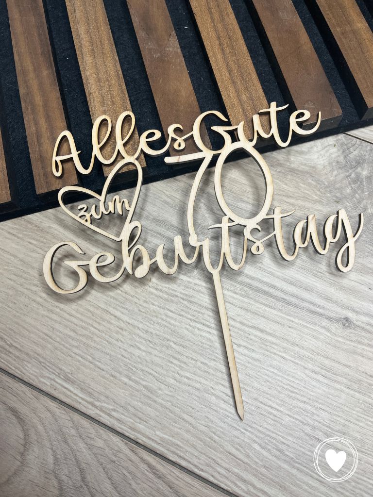 Caketopper | Kuchentopper | Dekostecker "Runder Geburtstag"