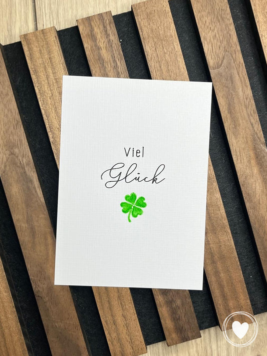 Postkarte "Viel Glück"