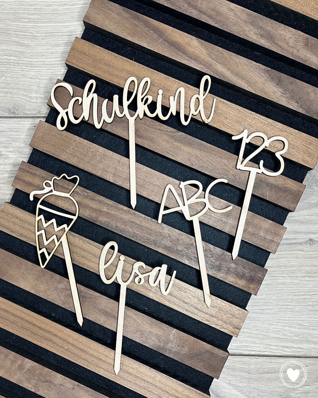 Caketopper | Kuchentopper "Schulkind" / Einschulung - einzeln oder im Set